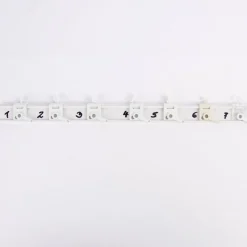 Klettleiste Paneelleiste Kunststoffprofil mit Klettband weiß 3,3x1cm 99cm breit inkl. 4 Aufhängemodule