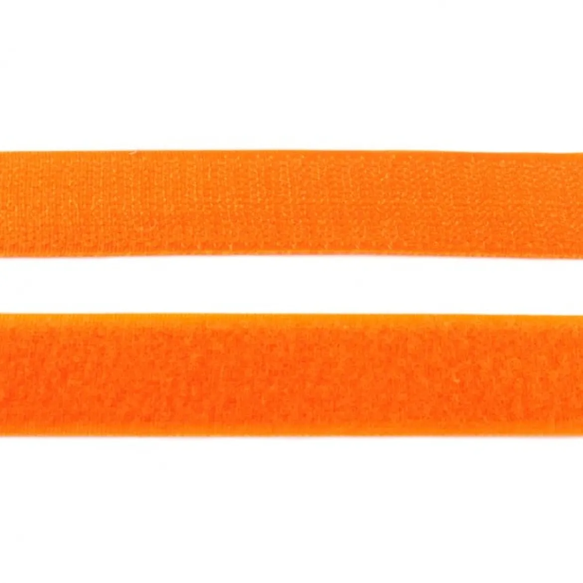 Klettverschluss 2teilig Meterware mit Flausch und Pilzseite orange Breite 25mm