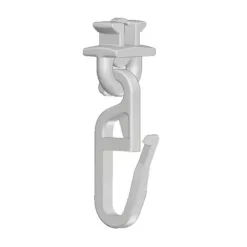 Knicki Rapid Gleiter für 6mm-Schienen zum Ein- und Ausdrehen für 6mm Nut weiß 100er Pack jeder Stelle des Schienenlaufs ohne Ausklinkloch weiß 100er Pack