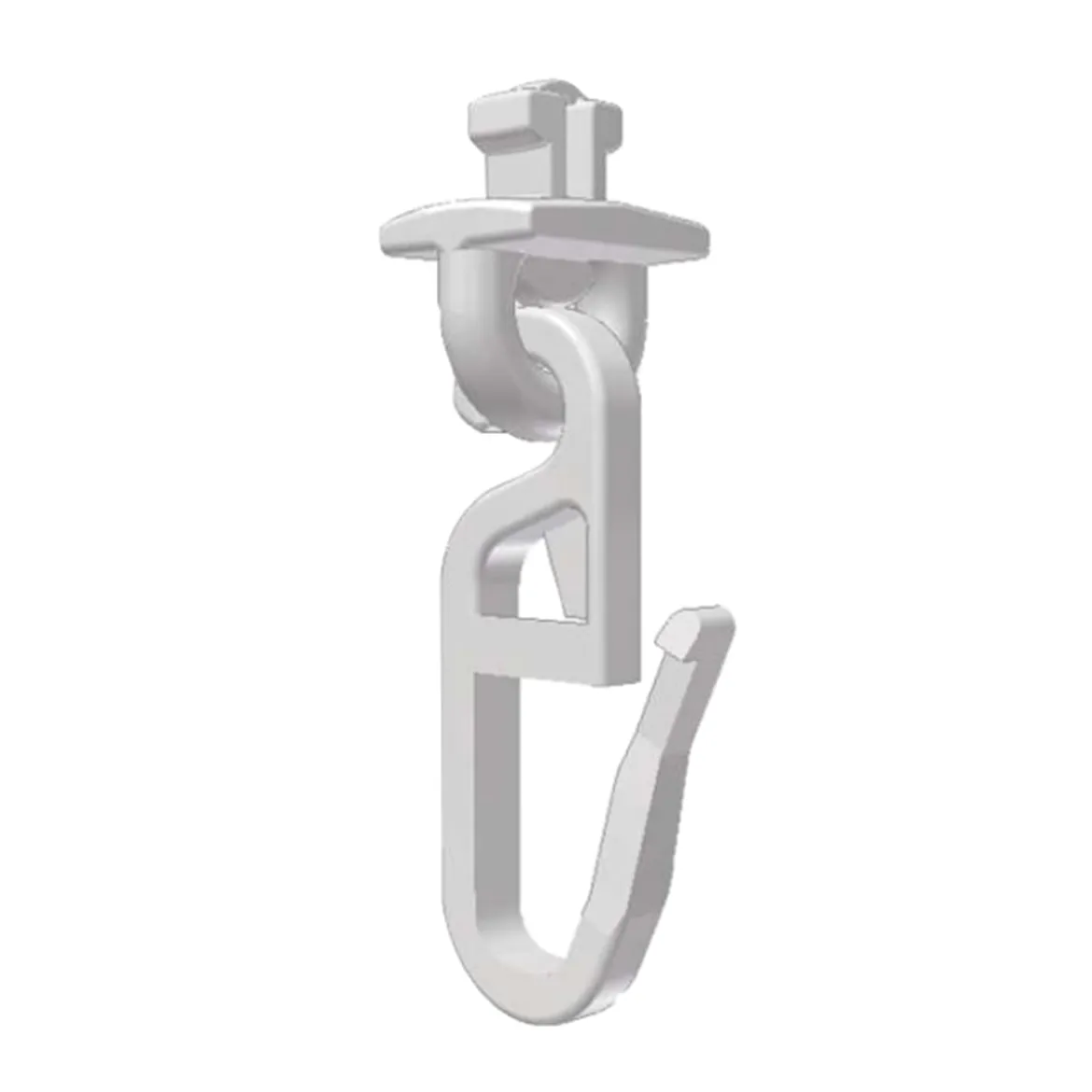 Knicki Rapid Gleiter für 4mm-Schienen zum Ein- und Ausdrehen für 4mm Nut weiß 100er Pack