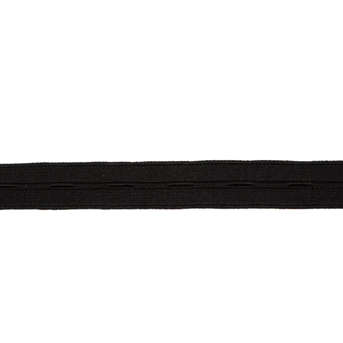 Knopfgummi Gummiband für Knöpfe schwarz 19mm