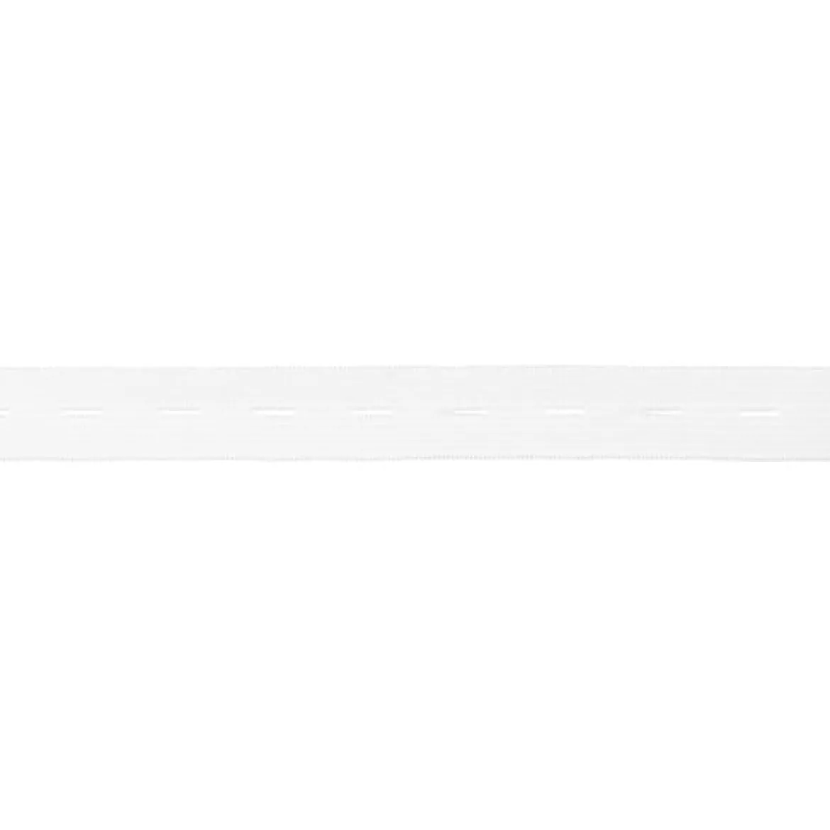 Knopfloch-Gummiband Knopfloch-Elastikband 20mm weiß