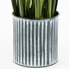Künstliches Gras im Metalltopf grün schwarz 9,5x45cm