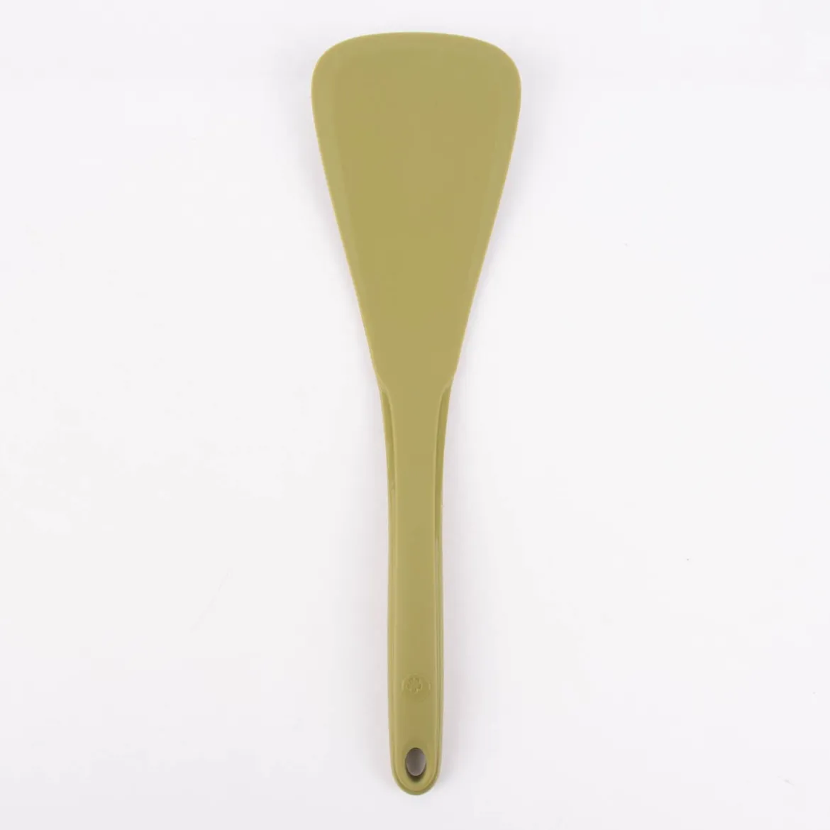 Kochblume Designwender Pfannenwender Silikonwender mit Edelstahlkern 30cm olive