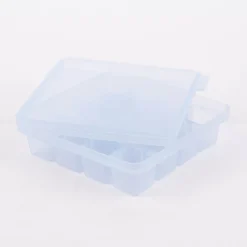 Kochblume Eiswürfelform Würfel S eisblau Silikon mit Deckel 16x16x4cm