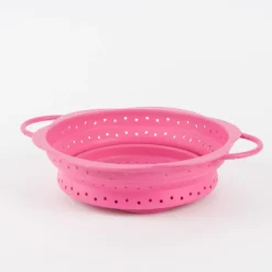 Kochblume Faltsieb Silikonsieb pink verschiedene Größen