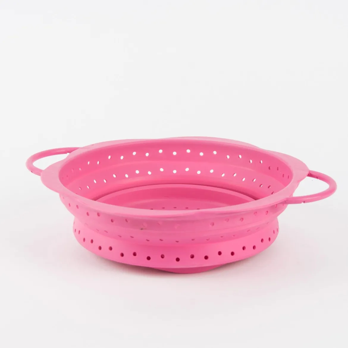 Kochblume Faltsieb Silikonsieb pink verschiedene Größen