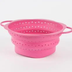Kochblume Faltsieb Silikonsieb pink verschiedene Größen