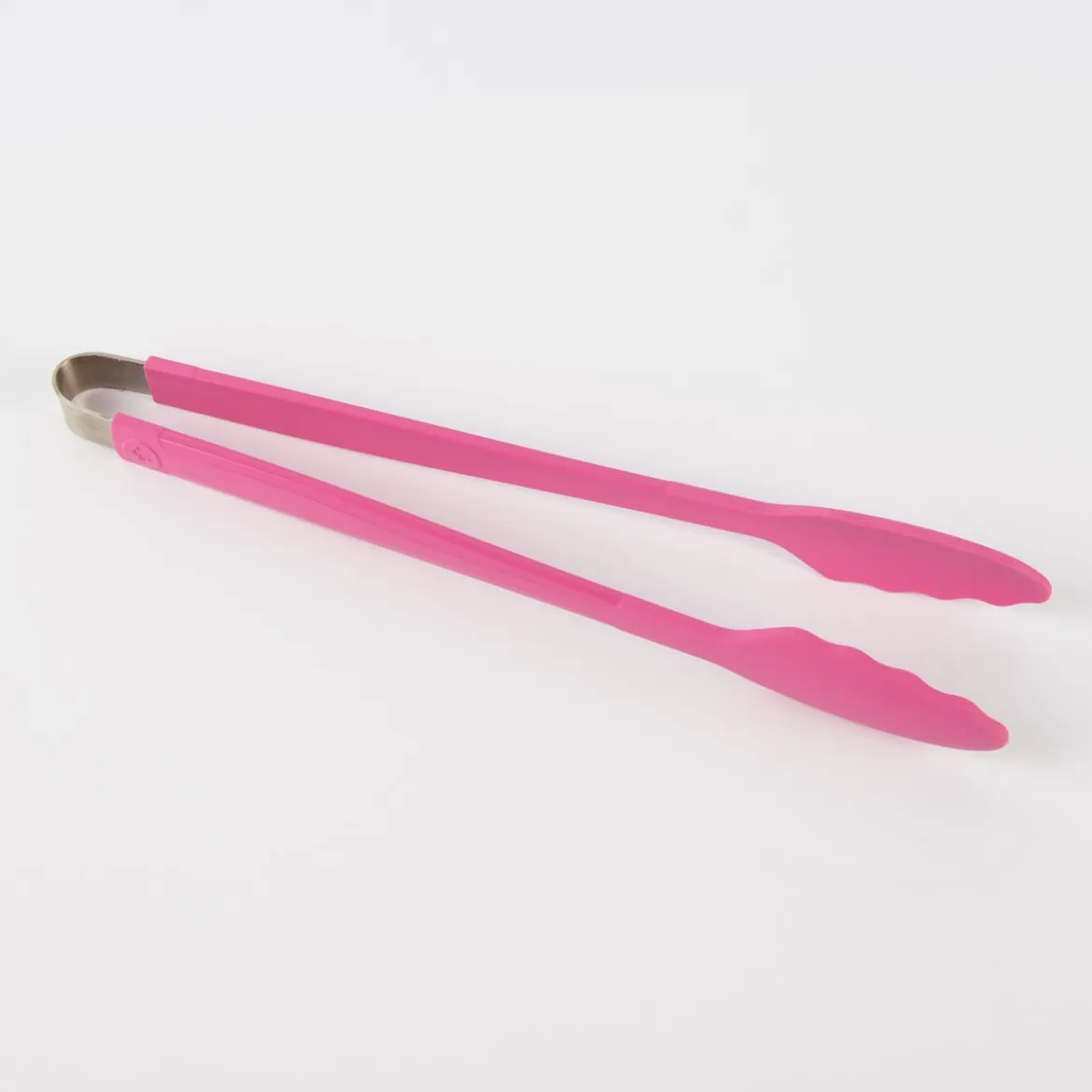 Kochblume Gourmetzange Servierzange Silikon mit Edelstahlkern 33cm pink
