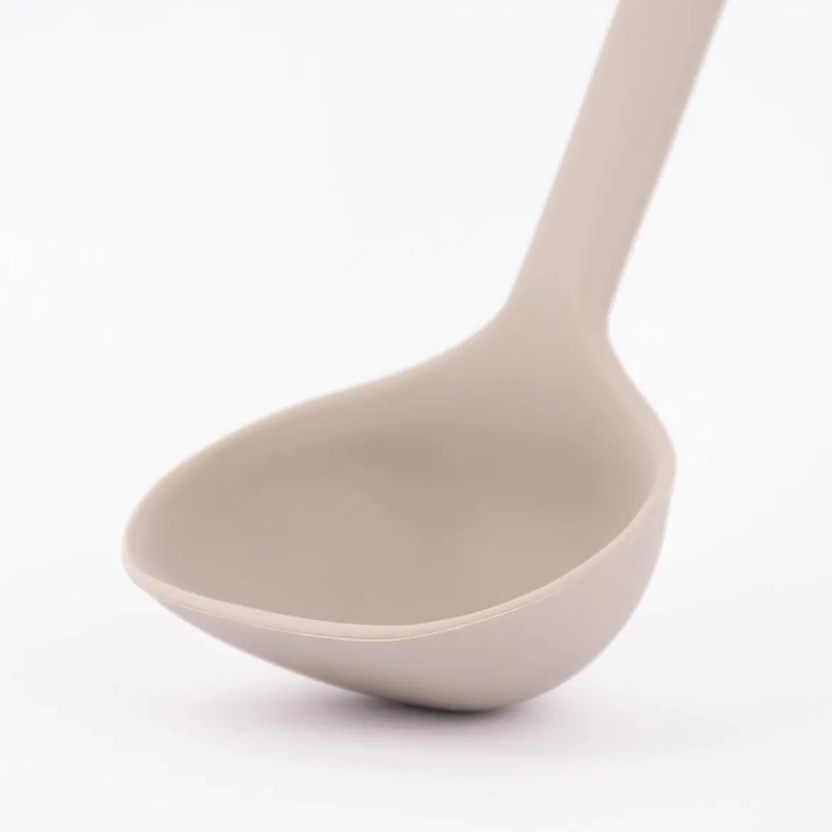 Kochblume Junior Schöpfkelle S Silikon mit Edelstahlkern 25cm taupe