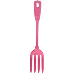 Kochblume Küchengabel Serviergabel Silikongabel 27cm pink