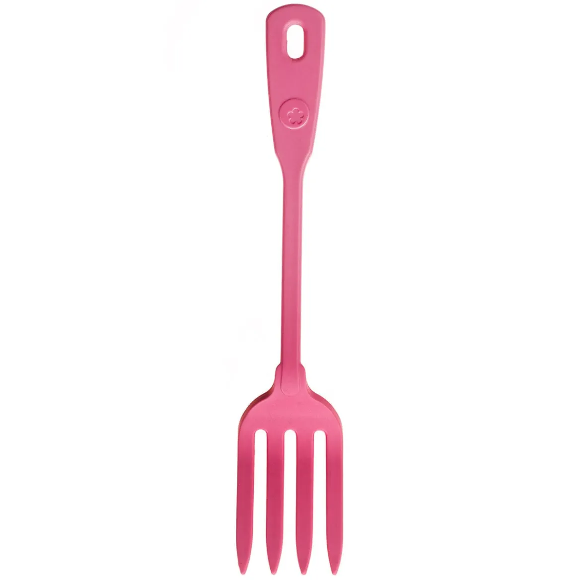 Kochblume Küchengabel Serviergabel Silikongabel 27cm pink