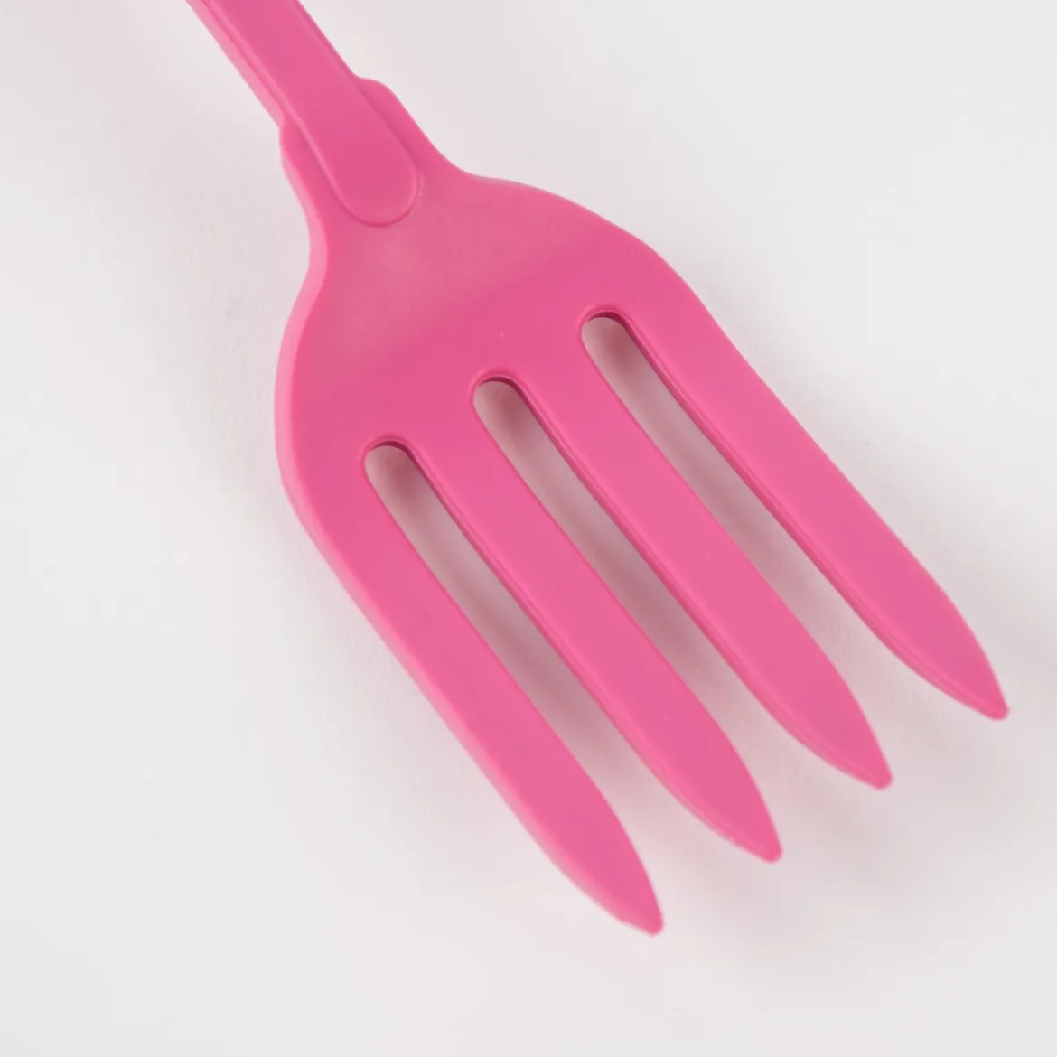 Kochblume Küchengabel Serviergabel Silikongabel 27cm pink
