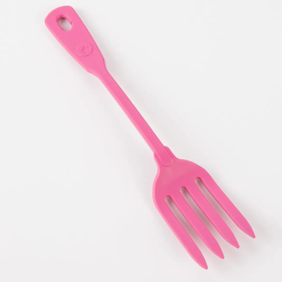 Kochblume Küchengabel Serviergabel Silikongabel 27cm pink