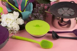 Kochblume Küchenlöffel Servierlöffel Silikonlöffel 27cm anthrazit