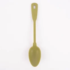 Kochblume Küchenlöffel Servierlöffel Silikonlöffel 27cm olive