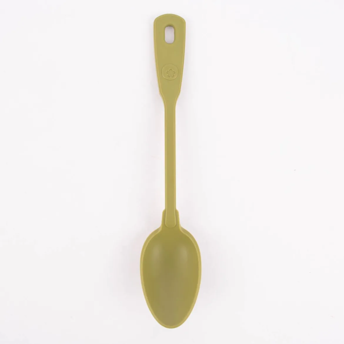 Kochblume Küchenlöffel Servierlöffel Silikonlöffel 27cm olive