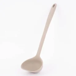 Kochblume Schöpfkelle L Silikon mit Edelstahlkern 32cm taupe