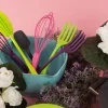 Kochblume Schwammhalter Aufhängetasche Silikon lila