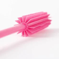 Kochblume Silikon Flaschenbürste Spülbürste Slim 45cm pink