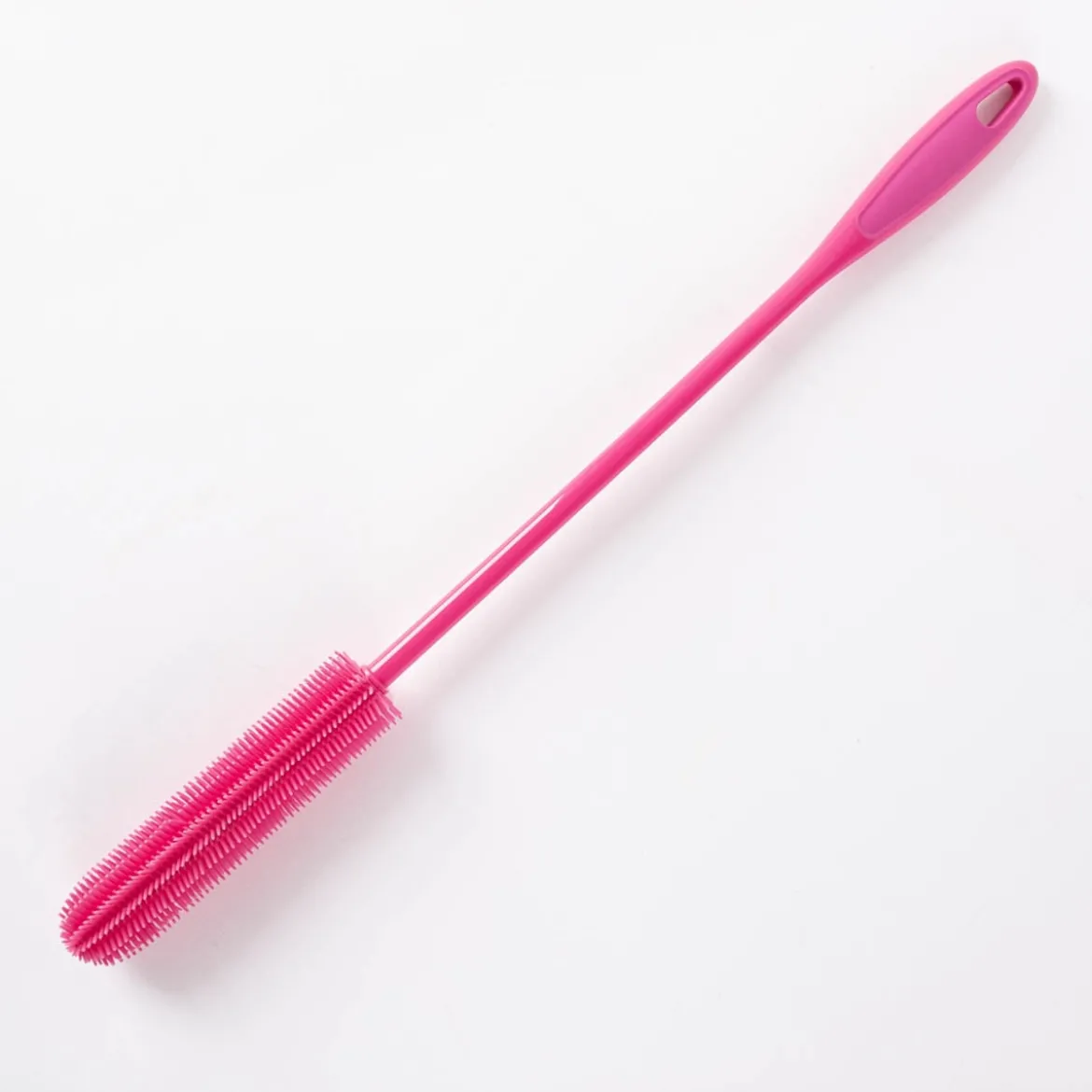 Kochblume Silikon Flaschenbürste Spülbürste Slim 45cm pink