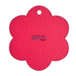Kochblume Wabenuntersetzer Topflappen Silikon Blume pink ca. 18,5cm