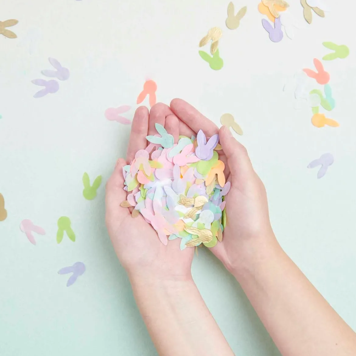 Konfetti Hasen Farbmix bunt mit Neon 20g von Rico Design