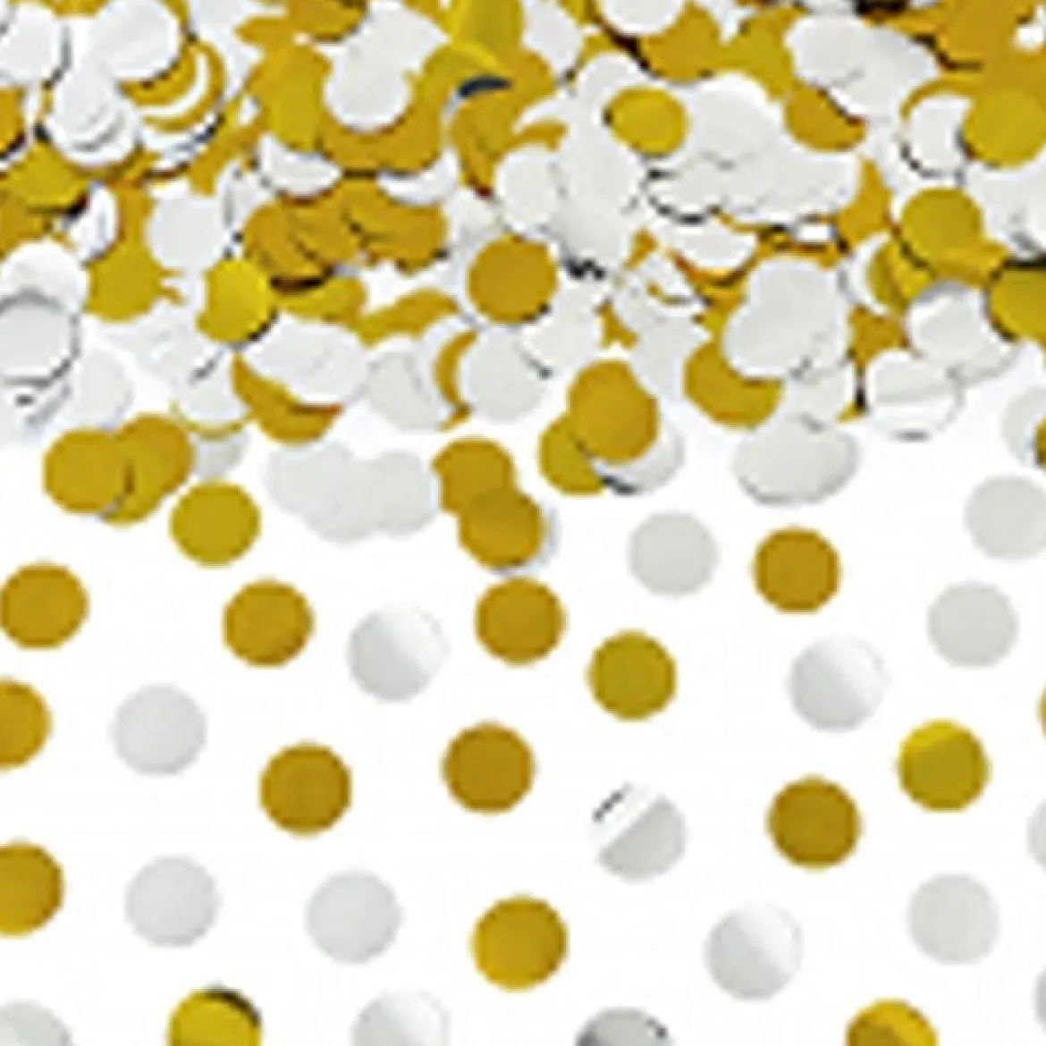 Konfetti Kanone Punkte silber gold 60cm