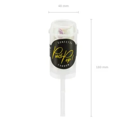 Konfetti Kanone Push Pop irisierend 1,5cm