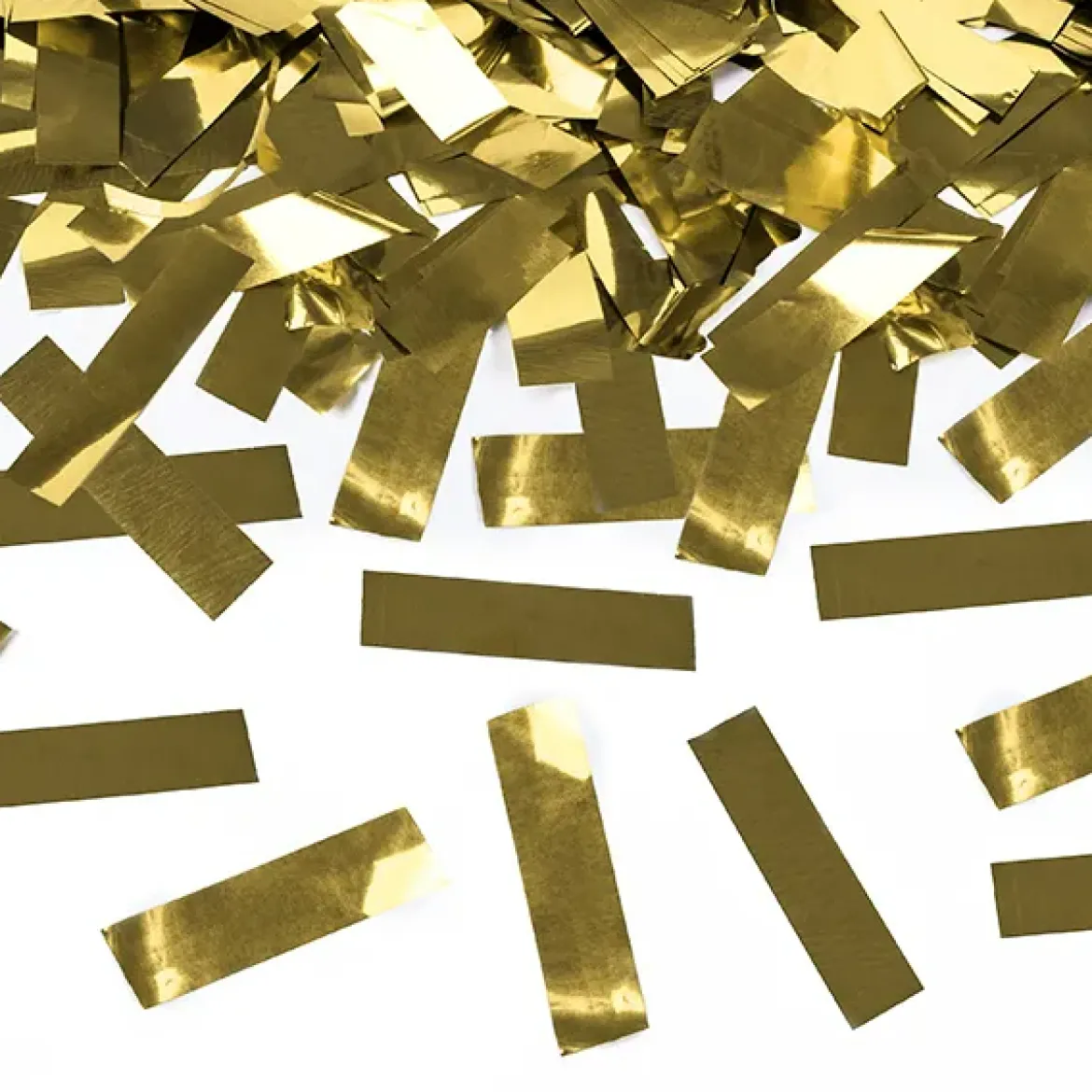 Konfettikanone Streifen gold-metallic 39x5cm