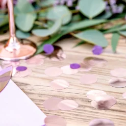 Konfetti Punkte einfarbig rosegold 15g