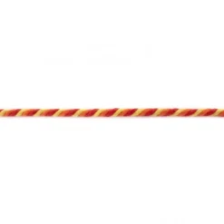 Kordel Baumwolle bunt rot orange gelb Breite: 6mm