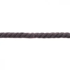 Kordel Baumwolle extra breit dunkelgrau Breite: 1,5cm