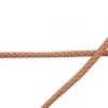 Kordel elastisch Polyester kariert grau orange Breite: 5mm