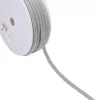 Kordel Kettengeflecht flach Metallic silber 8mm Breite