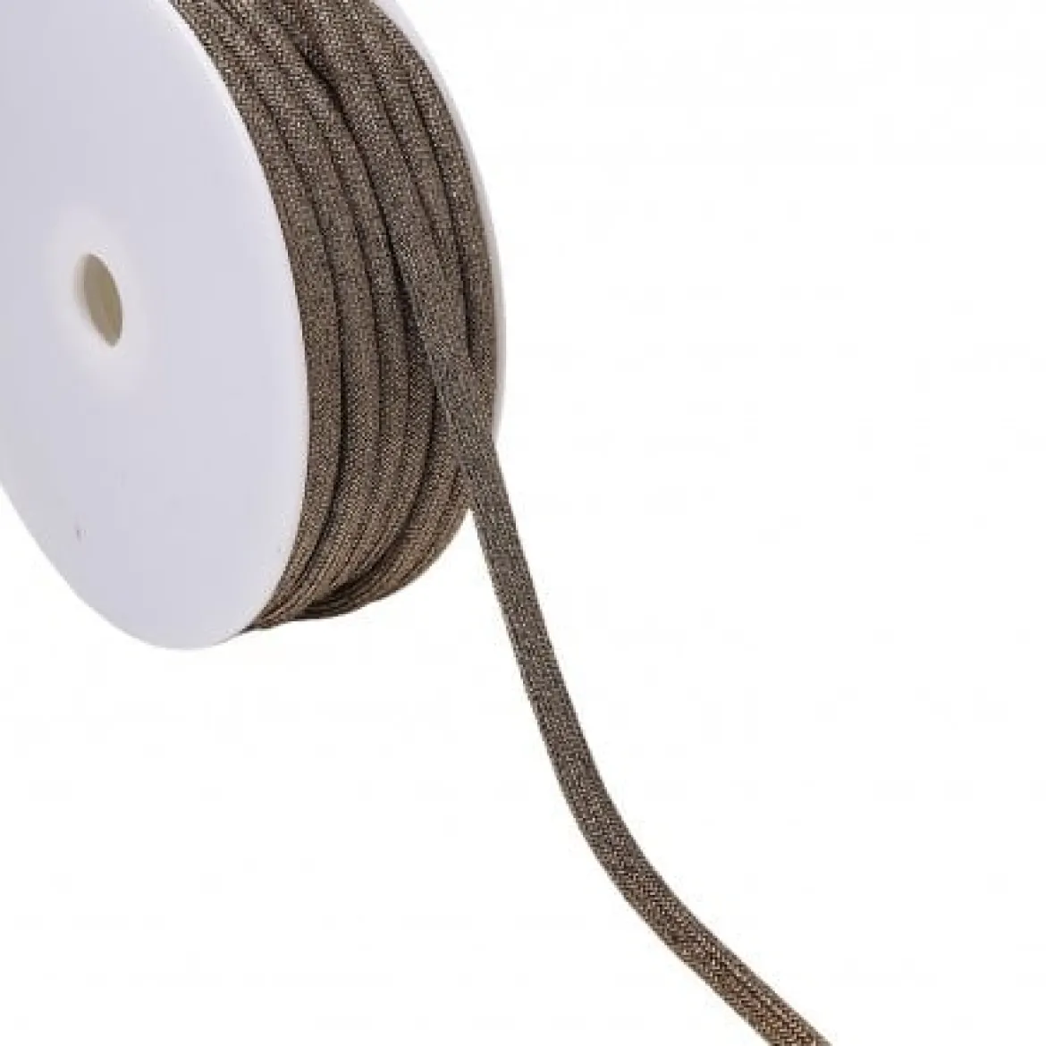 Kordel Kettengeflecht flach Metallic messing 8mm Breite