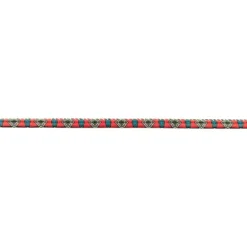 Kordel Kunstleder Zierband Aztec rot blau Breite: 6mm