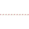 Kordel Kunstleder Zierband Flamingo weiß pink Breite: 6mm