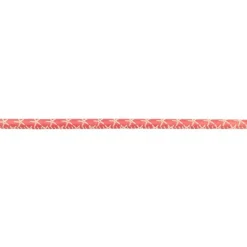 Kordel Kunstleder Zierband Seestern pink weiß Breite: 6mm