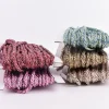 Kordel Polyester beige rosa meliert Breite: 8mm