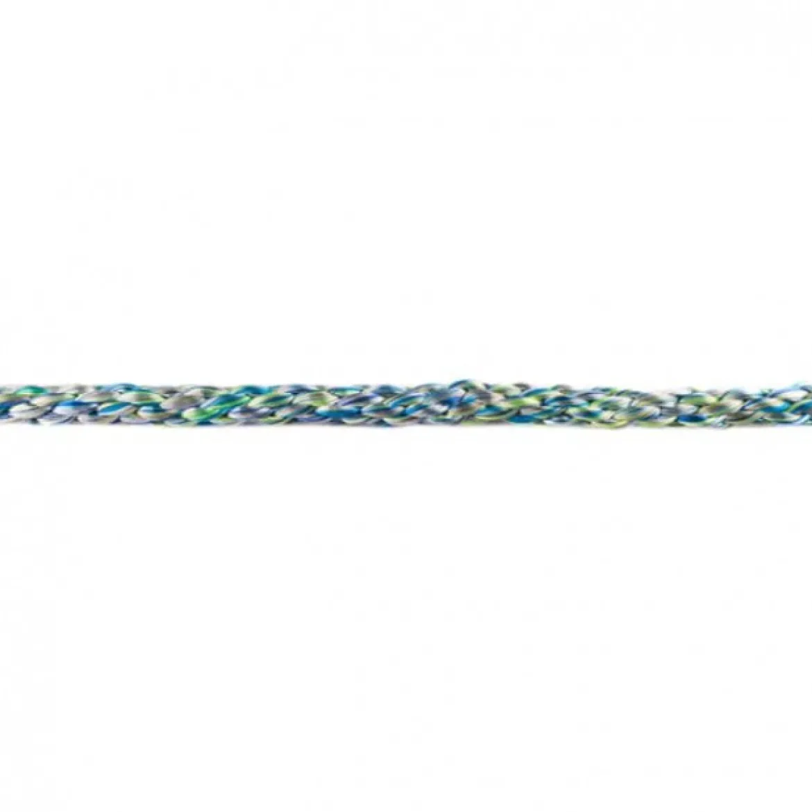 Kordel Polyester grün blau meliert Breite: 8mm