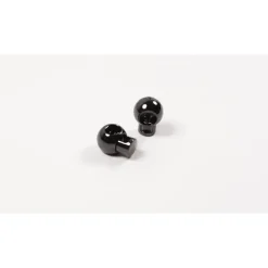 Kordelstopper Metall Kugeln metallic anthrazit 2 Stück