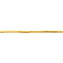 Kordel Velourleder Glitzer gelb Breite: 5mm