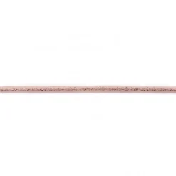 Kordel Velourleder Glitzer rosa Breite: 5mm