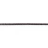 Kordel Velourleder Glitzer schwarz Breite: 5mm