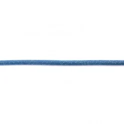 Kordel Velourleder-Optik Glitzer blau Breite: 5mm