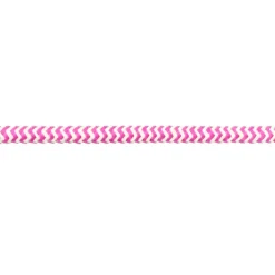 Kordel Zierband Chevron weiß pink Breite: 8mm