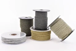 Kordel Zierband goldfarbig dunkel Glitzer Breite: 0,3cm