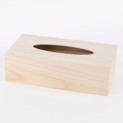 Kosmetiktuch-Box blanko Holz 27x14x8cm