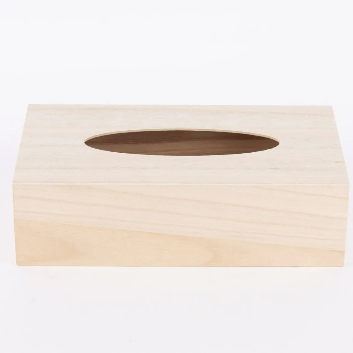 Kosmetiktuch-Box blanko Holz 27x14x8cm